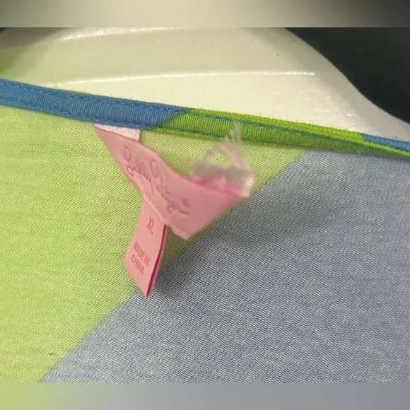 Lilly Pulitzer Adriel Wrap Dress Flutter Sleeve Always A Party Striped Size XL - Picture 9 of 9